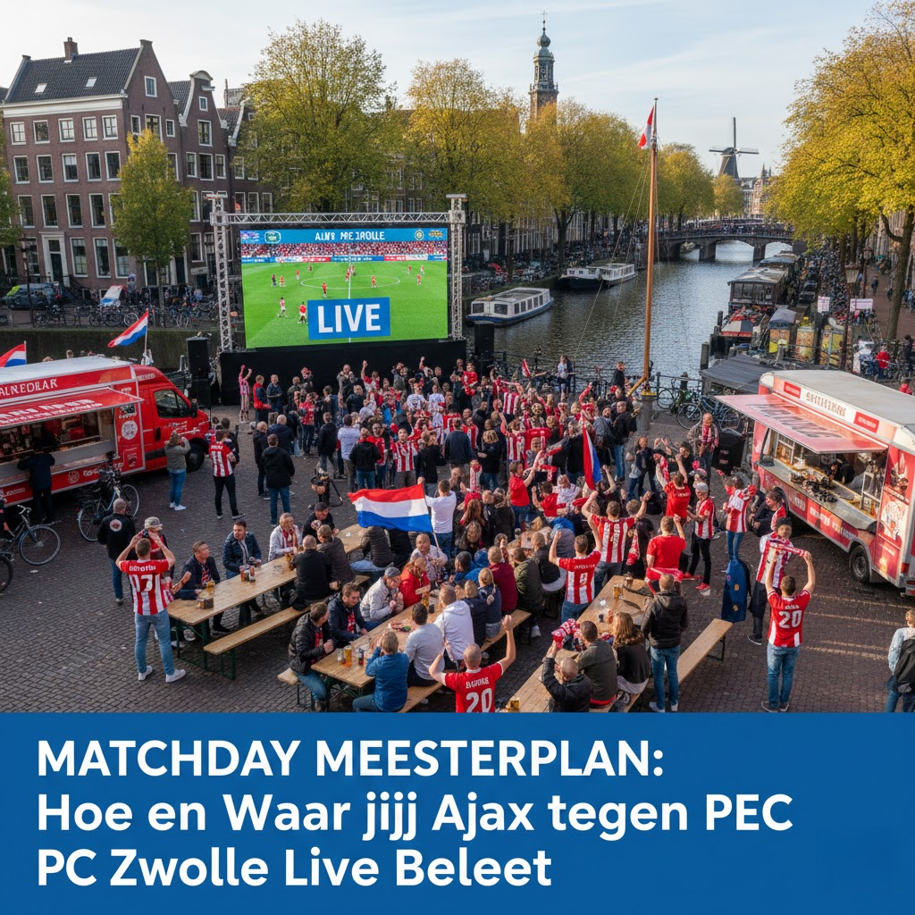 Matchday Meesterplan: Hoe en Waar jij Ajax tegen PEC Zwolle Live Beleeft