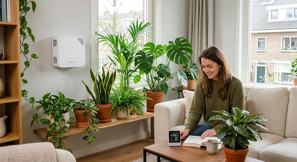 Een gezond binnenklimaat creëren: De synergie tussen slimme ventilatie en de kracht van planten