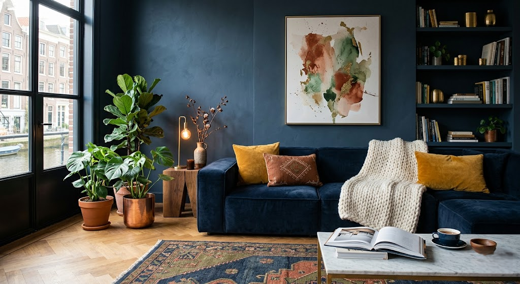 Donkerblauw interieur combineren: Verrassende matches voor een sfeervol en tijdloos huis