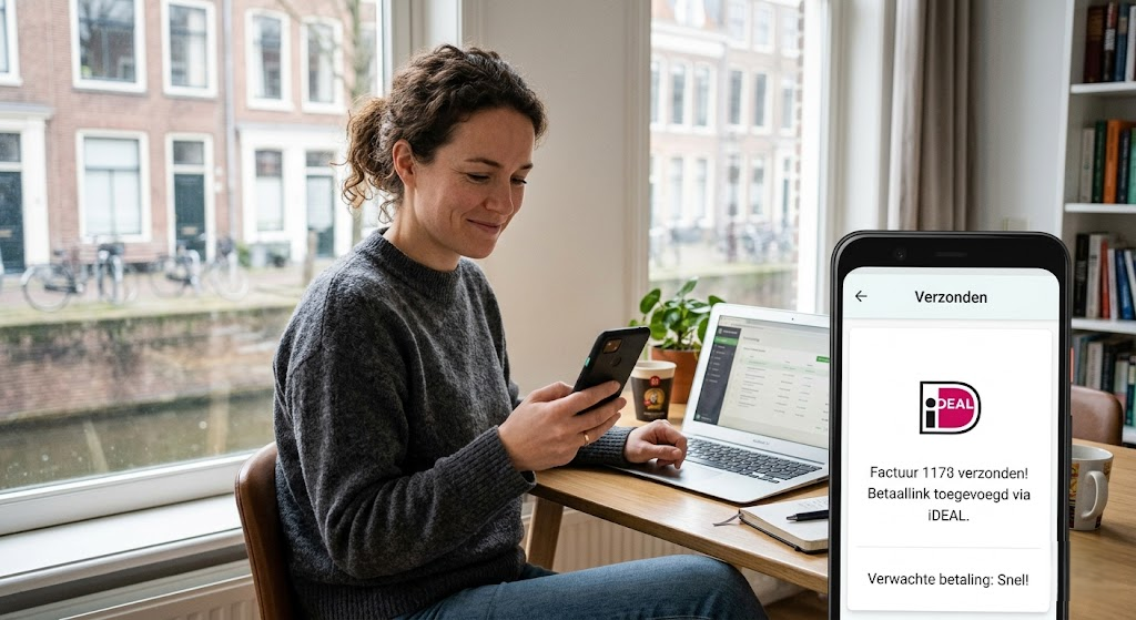 Slimmer factureren als zzp’er: Hoe je met een gratis app sneller je geld ontvangt via iDEAL