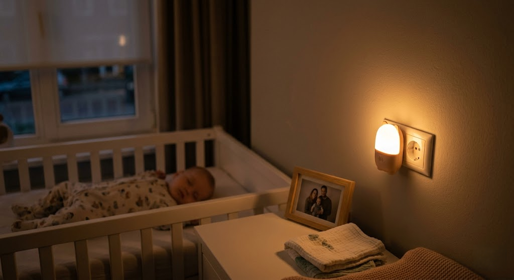 Comfort en Rust in de Nacht: Het Ideale Nachtlampje met Zacht Licht voor de Babykamer via het Stopcontact