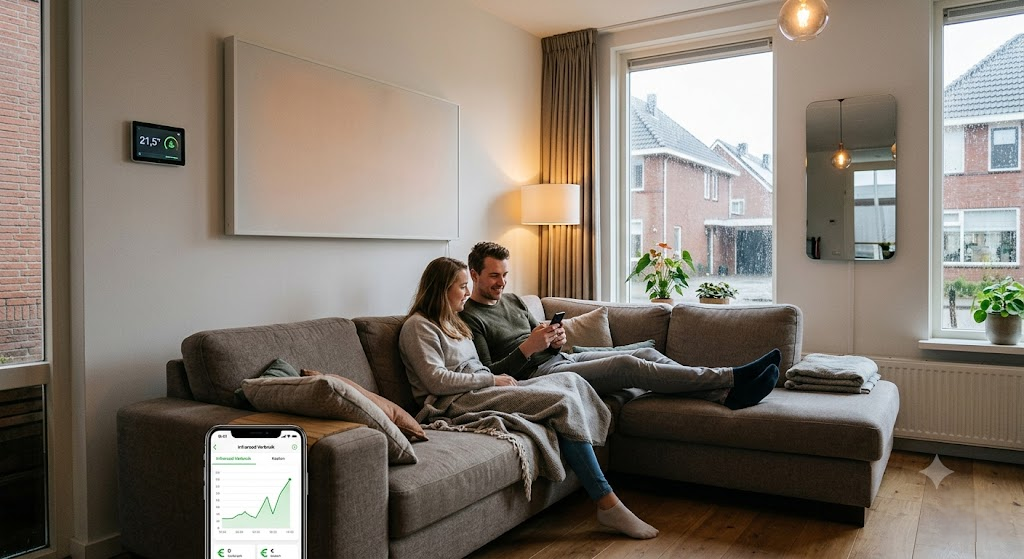 Infrarood verwarming als hoofdverwarming in de woonkamer: Wat is het verbruik?