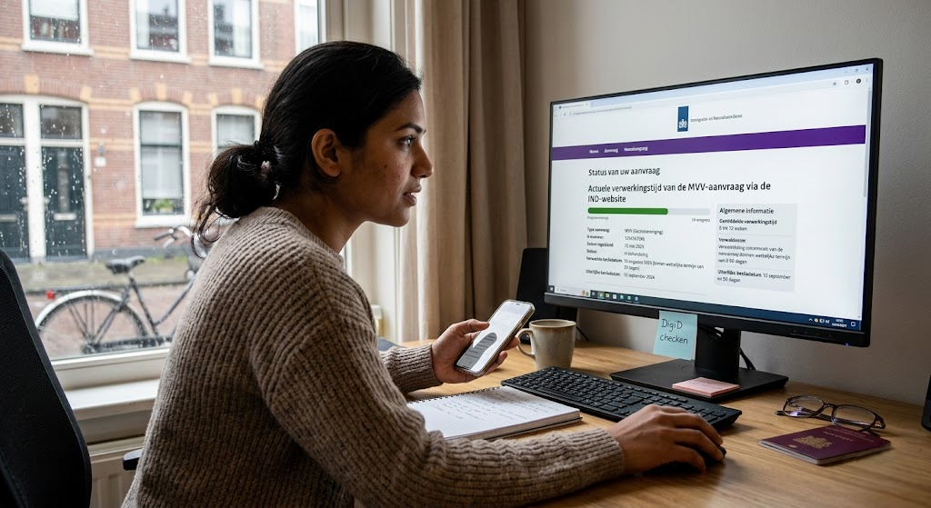 Actuele verwerkingstijd van de MVV-aanvraag via de IND-website Actuele verwerkingstijd van de MVV-aanvraag via de IND-website