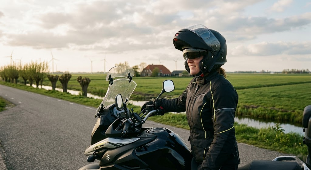 De Perfecte Balans op de Weg: Waarom een Stille Integraalhelm met Ingebouwd Zonnevizier Essentieel Is