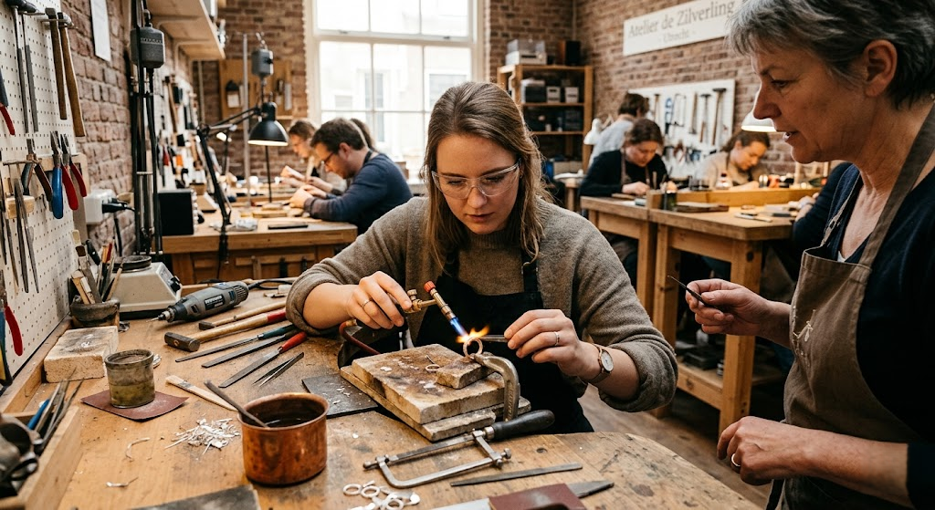 Zelf een zilveren ring maken: Ontdek de magie van een workshop edelsmeden in Utrecht